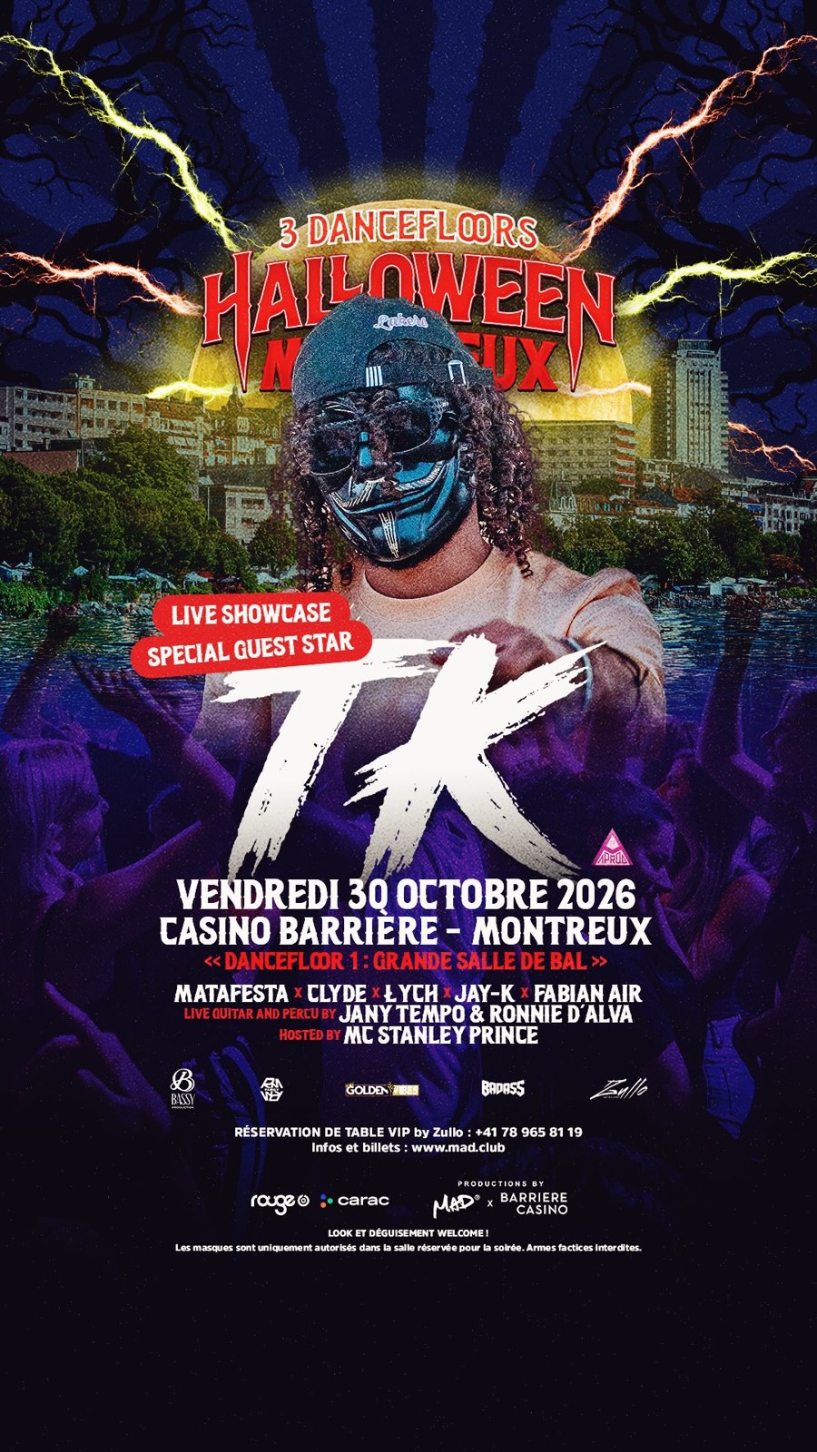 Poster: TK (Live Showcase) au Halloween Montreux