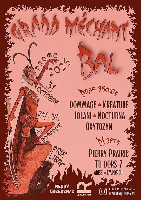 Affiche : Grand Méchant Bal - Promo 2026